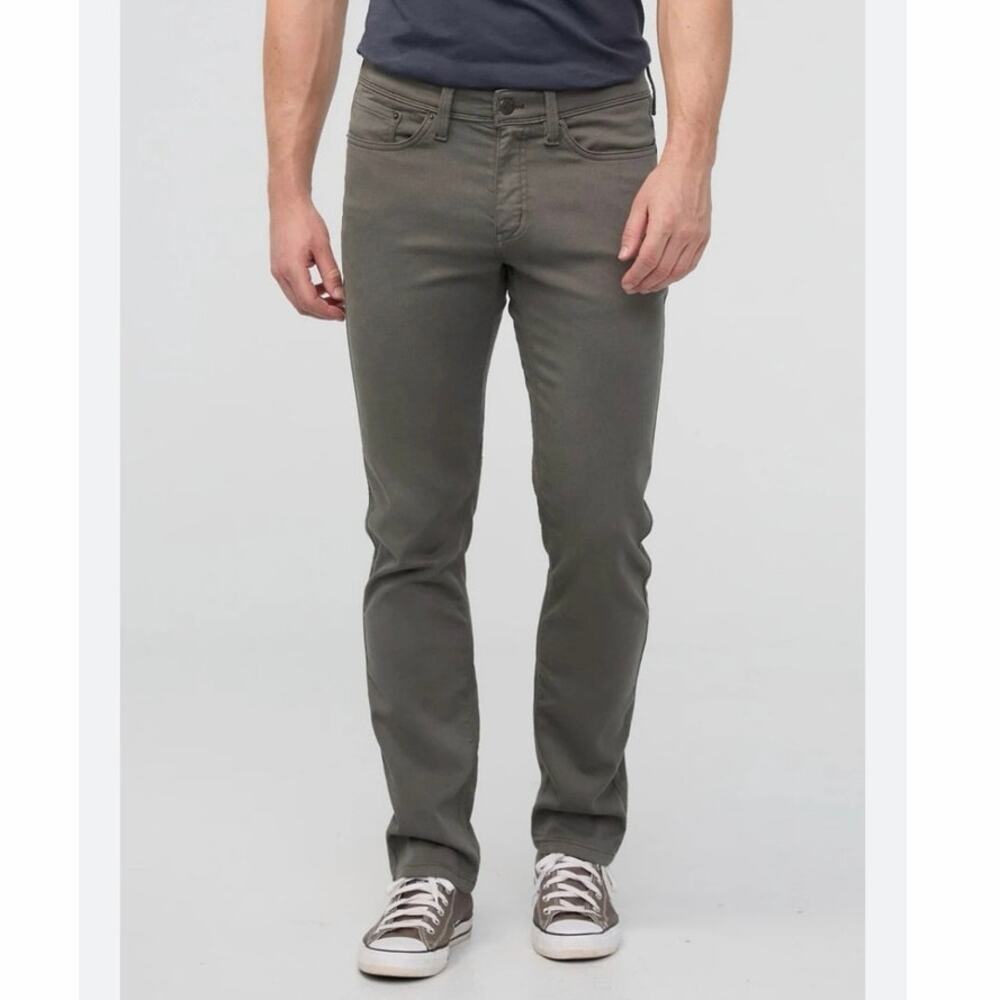 DUER No Sweat Slim Straight Pants Gray 38x32 Stretch Performance Mens